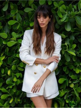 NEW WITH TAGS: Veronica Beard Cream Dale Dickey Blazer Jacket - Size 2